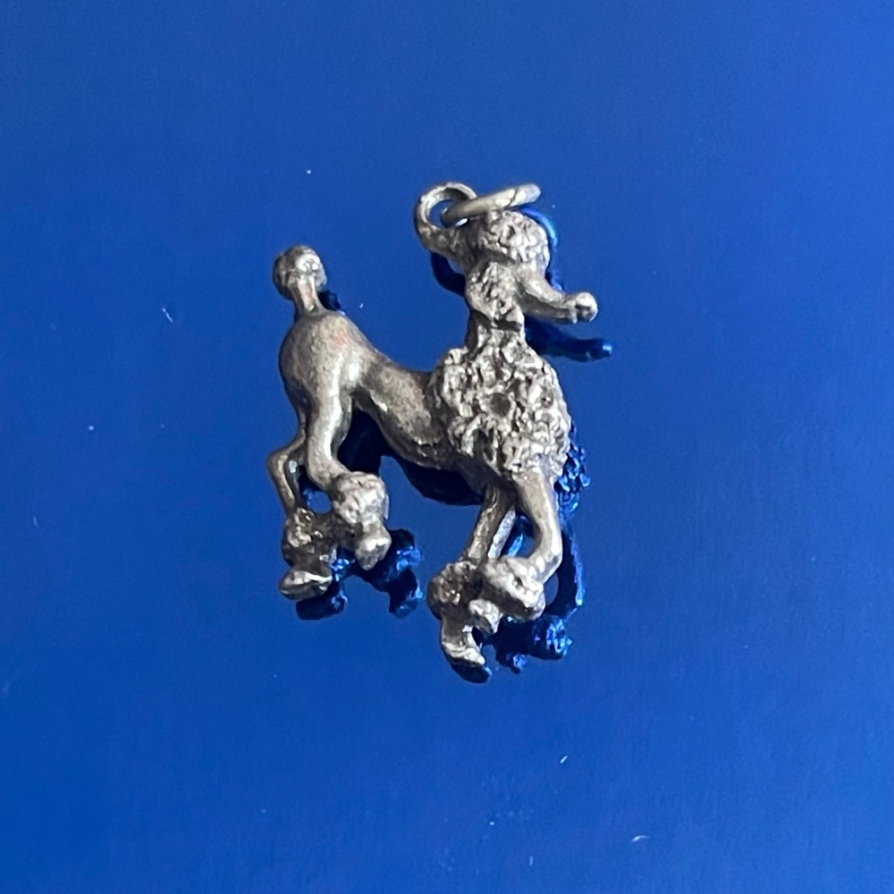 Vintage Pewter Poodle Pendant